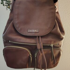 Vera Bradley Chocolate Leather Backpack